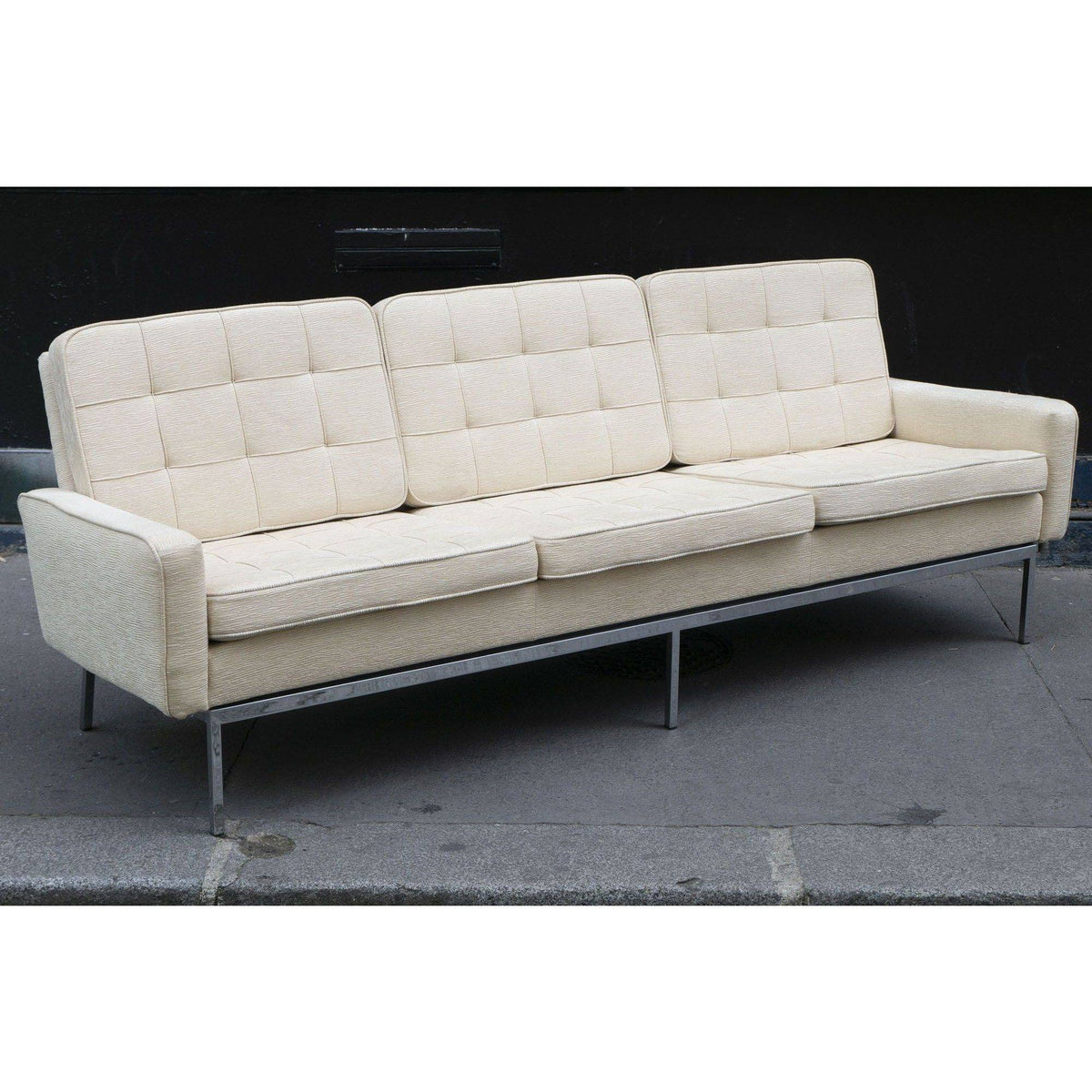 Canapé 3 places modèle 67 A de Florence Knoll / L 225 cm - Knoll - Vintage-The Woods Gallery