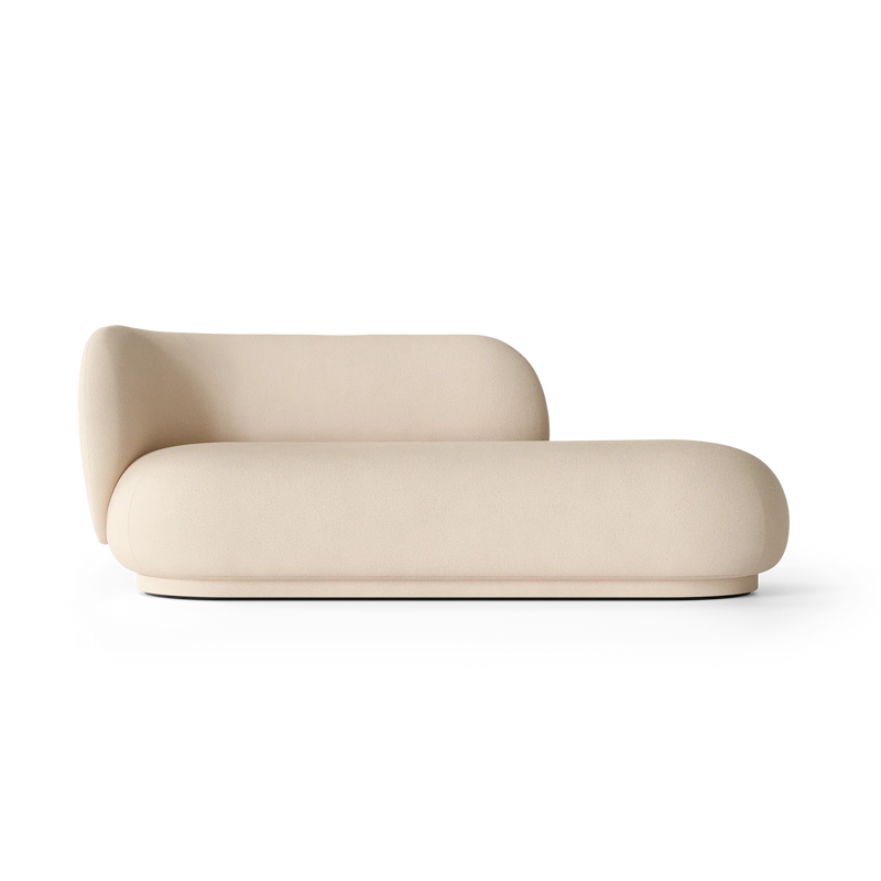 Canapé Rico Divan Brushed (Left) de Trine Andersen - Ferm Living-Off White-The Woods Gallery
