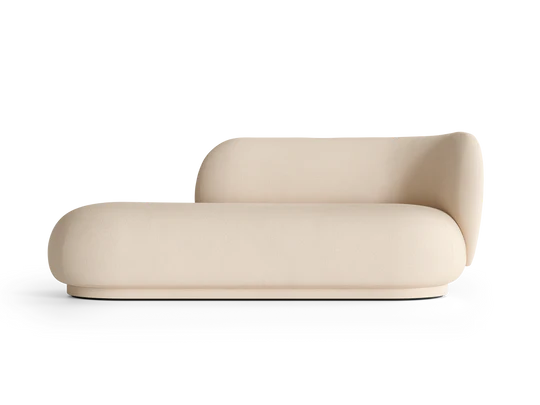 Canapé Rico Divan Brushed (Right) de Trine Andersen - Ferm Living-Off White-The Woods Gallery