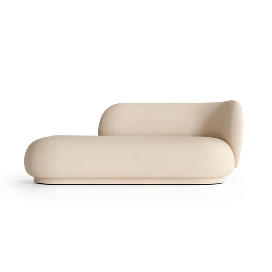 Canapé Rico Divan Brushed (Right) de Trine Andersen - Ferm Living-Off White-The Woods Gallery