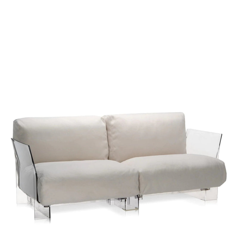 Canapé d'extérieur Pop Outdoor de Piero Lissoni avec Carlo Tamborini- Kartell-Ikon white-The Woods Gallery