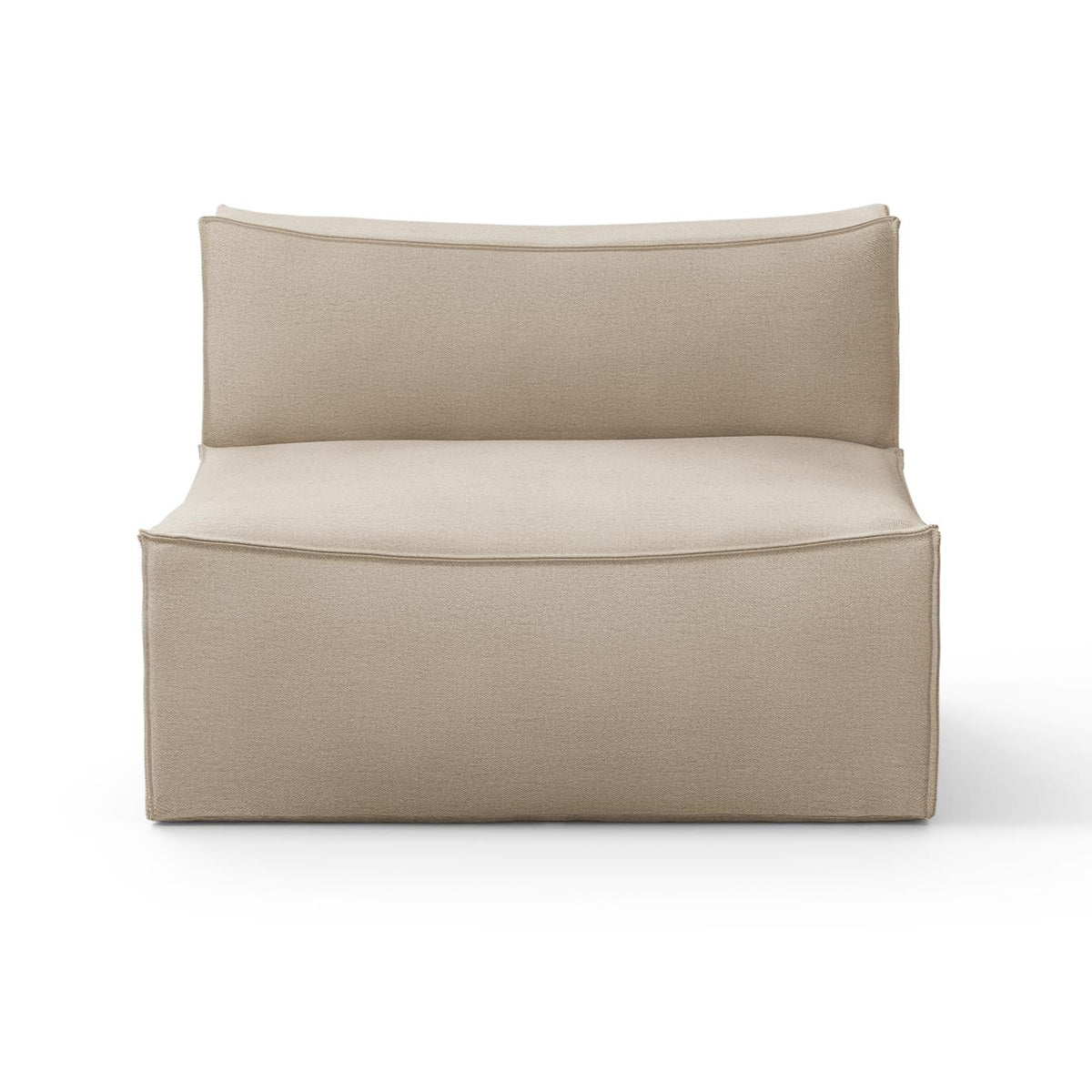 Canapé module central Catena / Large - Ferm Living-Beige-Rich Linen-The Woods Gallery