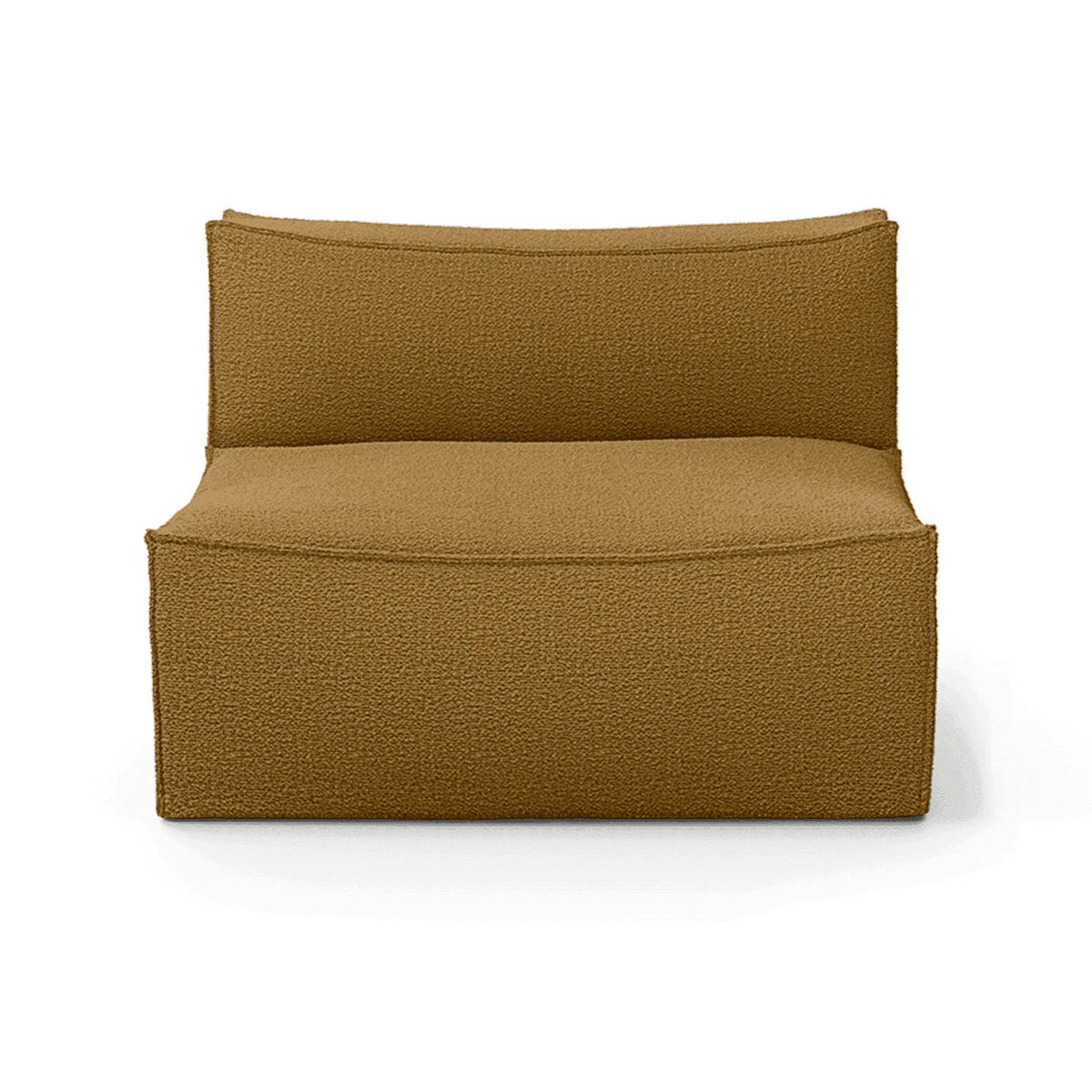 Canapé module central Catena / Large - Ferm Living-Marron clair-Wool Boucle-The Woods Gallery