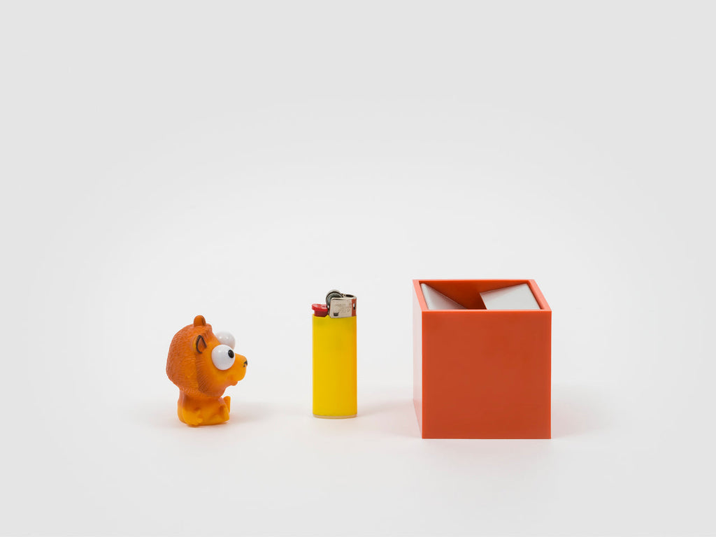 Cendrier Cubo par Bruno Munari - Danese Milano-Orange-S-The Woods Gallery