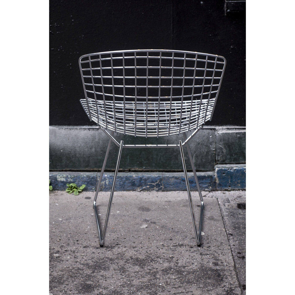Chaise Wire de Harry Bertoia - Knoll - Vintage-vue de dos-The Woods Gallery