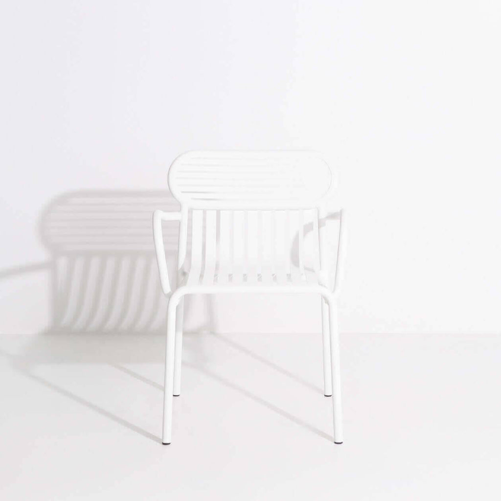 Chaise de jardin avec accoudoirs Week-End - Petite Friture-Blanc-The Woods Gallery