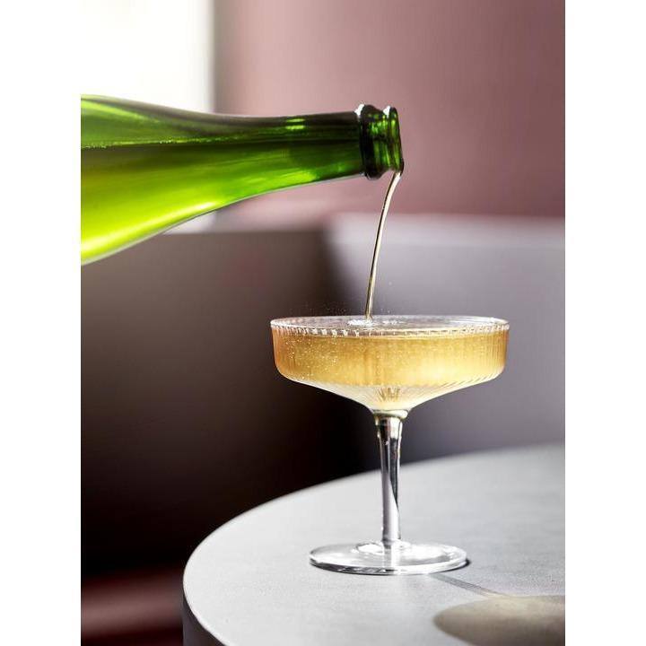 Coupes à champagne Ripple - Ferm Living-Transparent-The Woods Gallery