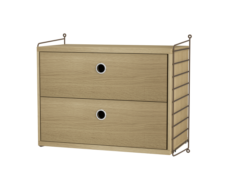 Ensemble Chambre A - String Furniture-Marron - Chêne-The Woods Gallery