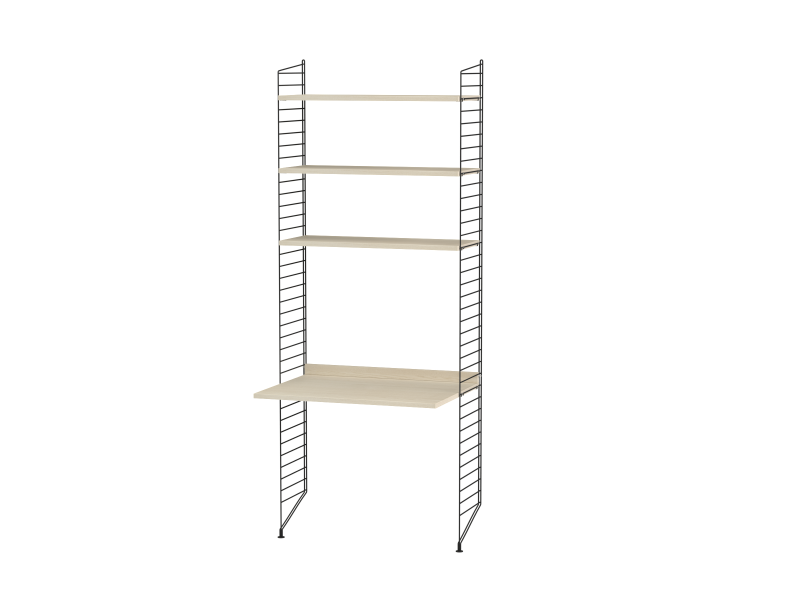 Ensemble Chambre d’enfant C - String Furniture-Noir - Frêne-The Woods Gallery