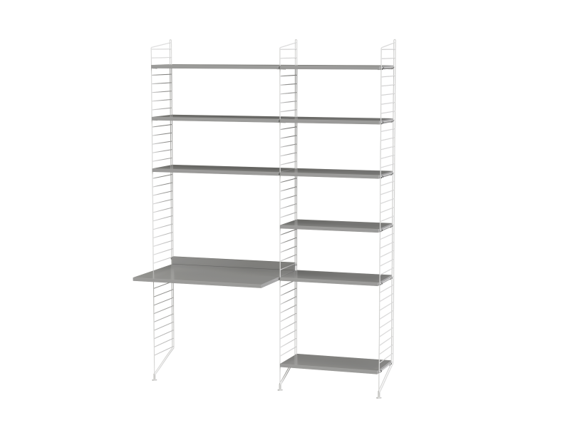 Ensemble Chambre d’enfant D - String Furniture-Blanc - Gris-The Woods Gallery