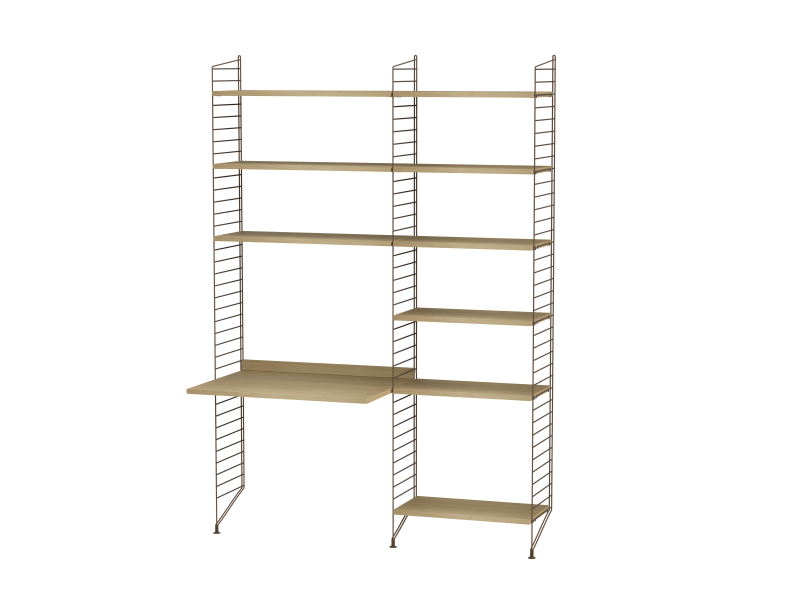 Ensemble Chambre d’enfant D - String Furniture-Marron - Chêne-The Woods Gallery