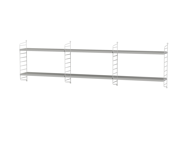 Ensemble de Chambre E - String Furniture-Blanc - Gris-The Woods Gallery