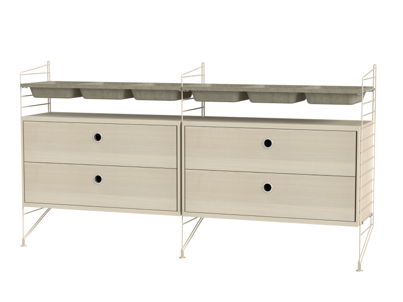 Ensemble de Chambre G - String Furniture-Beige - Frêne-The Woods Gallery
