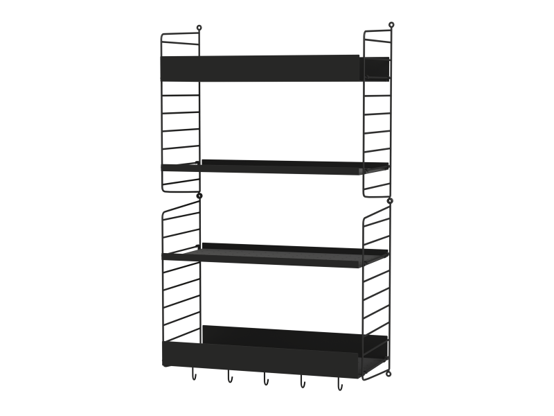 Ensemble de Cuisine H - String Furniture-Noir-The Woods Gallery