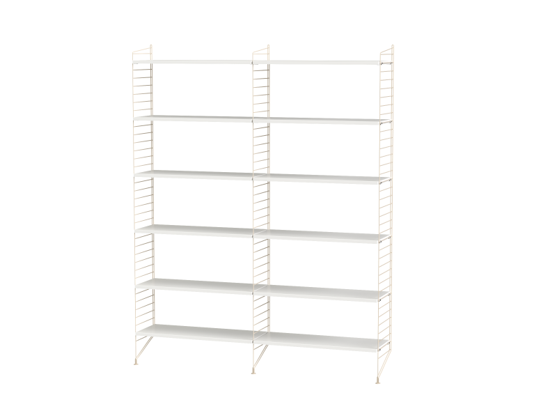 Ensemble de salon A - String Furniture-Blanc-Beige-The Woods Gallery