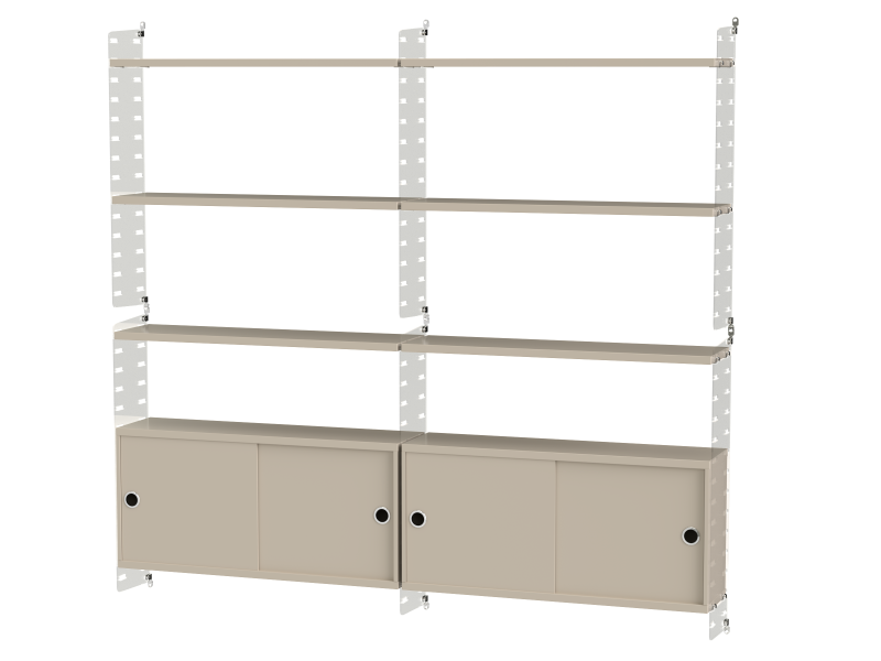 Ensemble de salon C - String Furniture-Plexiglas - Beige-The Woods Gallery