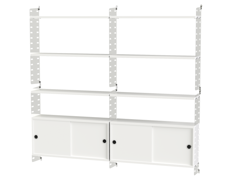 Ensemble de salon C - String Furniture-Plexiglas - Blanc-The Woods Gallery