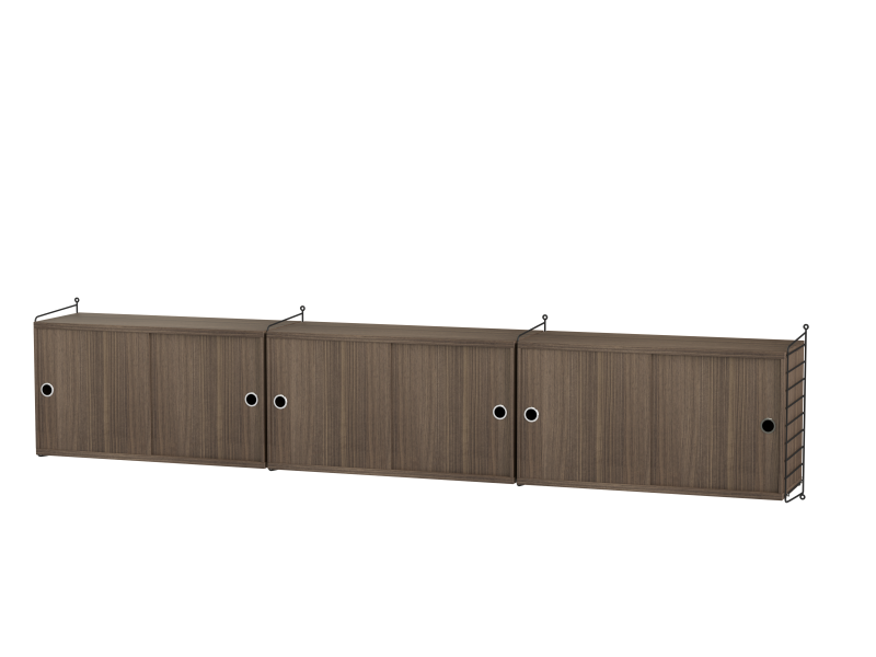 Ensemble de salon D - String Furniture-Noir - Noyer-The Woods Gallery