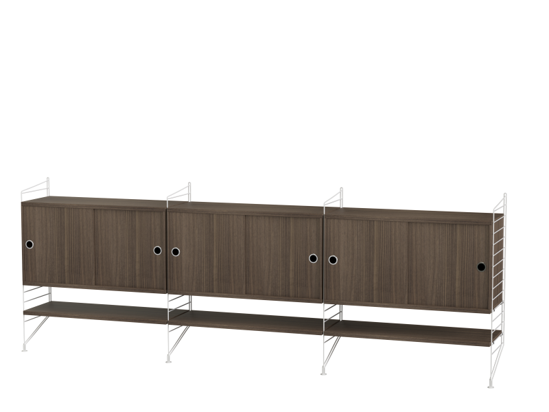 Ensemble de salon F - String Furniture-Blanc - Noyer-The Woods Gallery