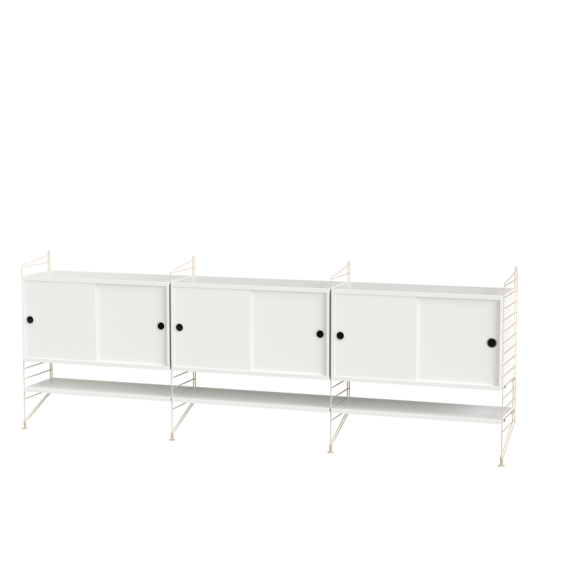 Ensemble de salon F - String Furniture-Blanc-The Woods Gallery