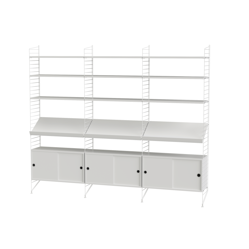 Ensemble de salon G - String Furniture-Blanc-The Woods Gallery