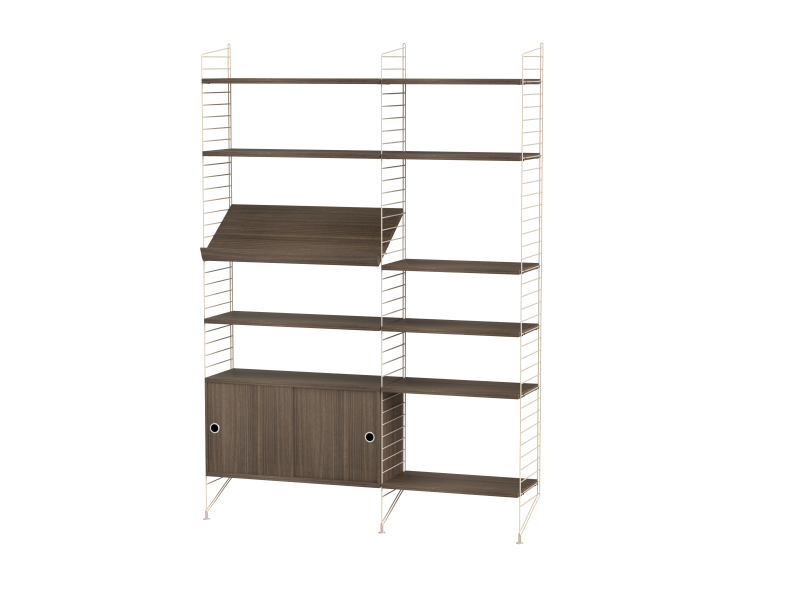 Ensemble de salon H - String Furniture-Beige - Noyer-The Woods Gallery