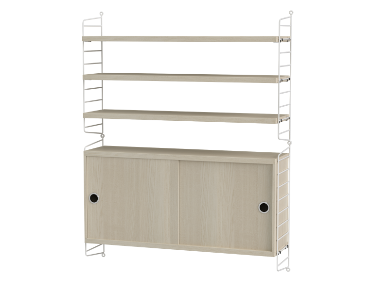 Ensemble de salon I - String Furniture-Blanc - Frêne-The Woods Gallery