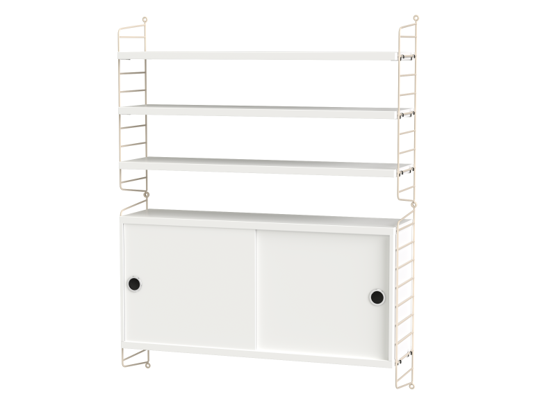 Ensemble de salon I - String Furniture-Blanc-The Woods Gallery