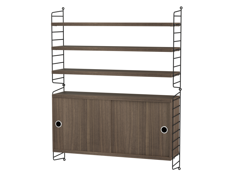 Ensemble de salon I - String Furniture-Noir - Noyer-The Woods Gallery