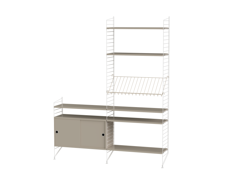 Ensemble de salon K - String Furniture-Beige - Blanc-The Woods Gallery