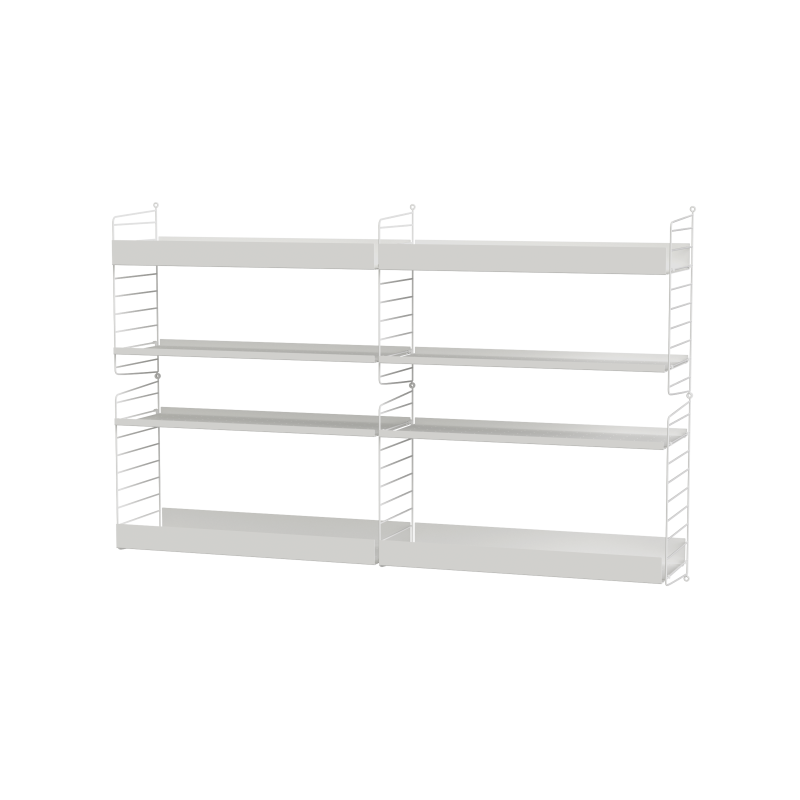Ensemble de salon L - String Furniture-Blanc-The Woods Gallery