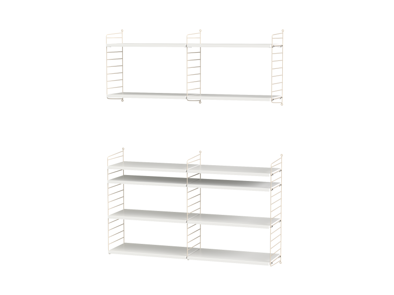 Ensemble de salon N - String Furniture-Blanc - Beige-The Woods Gallery