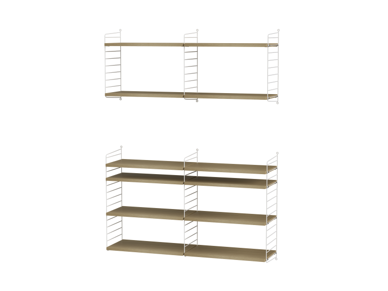 Ensemble de salon N - String Furniture-Blanc - Chêne-The Woods Gallery