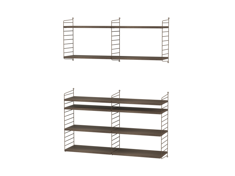 Ensemble de salon N - String Furniture-Noir - Noyer-The Woods Gallery