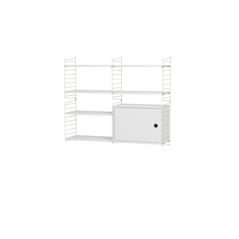 Ensemble de salon R - String Furniture-Blanc - Beige-The Woods Gallery