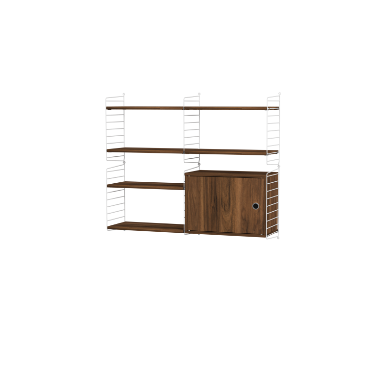 Ensemble de salon R - String Furniture-Blanc - Noyer-The Woods Gallery