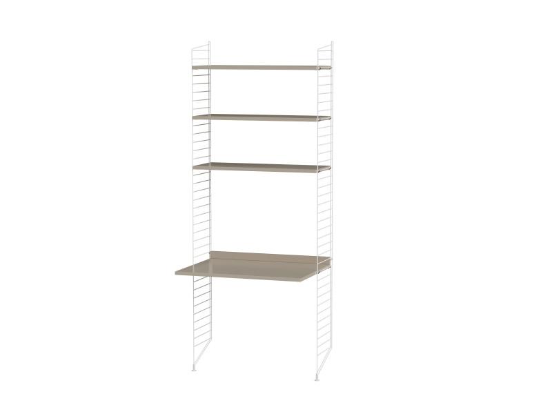 Espace de travail Workspace A - String Furniture-Beige-Blanc-The Woods Gallery