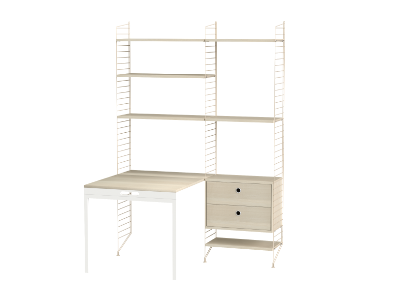 Espace de travail Workspace E - String Furniture-Beige-Beige-The Woods Gallery