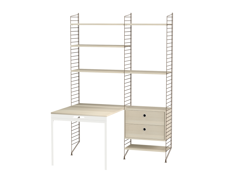 Espace de travail Workspace E - String Furniture-Beige-Beige-The Woods Gallery