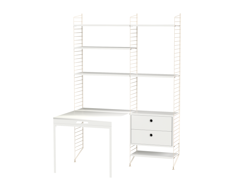 Espace de travail Workspace E - String Furniture-Beige-Beige-The Woods Gallery