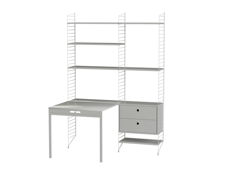 Espace de travail Workspace E - String Furniture-Beige-Beige-The Woods Gallery