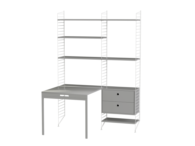 Espace de travail Workspace E - String Furniture-Beige-Beige-The Woods Gallery