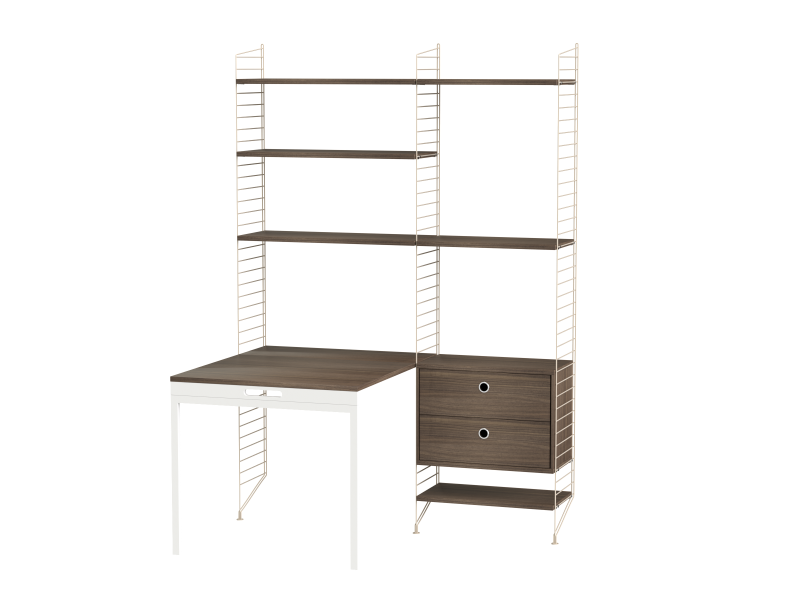 Espace de travail Workspace E - String Furniture-Beige-Beige-The Woods Gallery