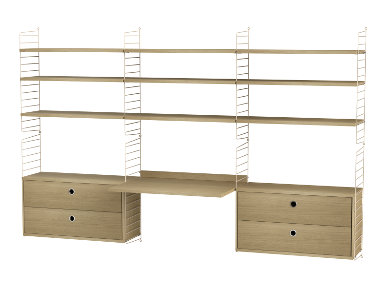 Espace de travail Workspace F - String Furniture-Beige-Beige-The Woods Gallery