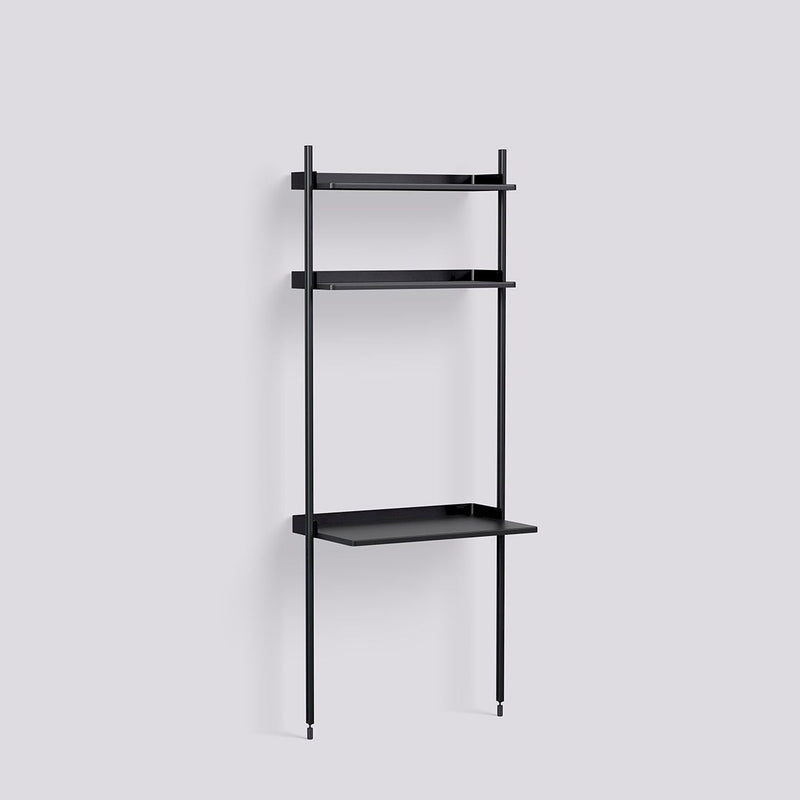 Étagère Modulable Pier System 11 - 1 colonne - Hay-Noir-The Woods Gallery