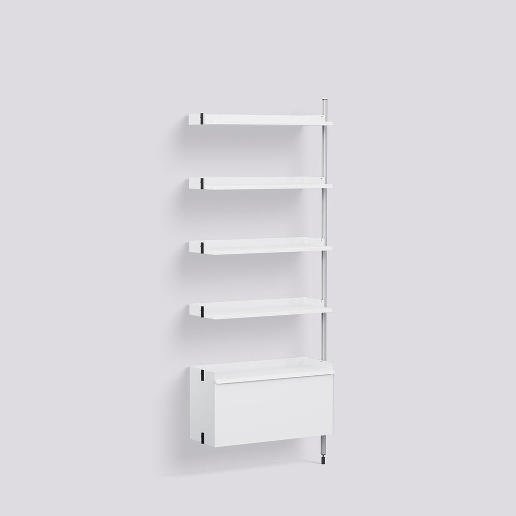 Étagère Modulable Pier System 120 Add-on - Hay-Blanc - Aluminium-The Woods Gallery