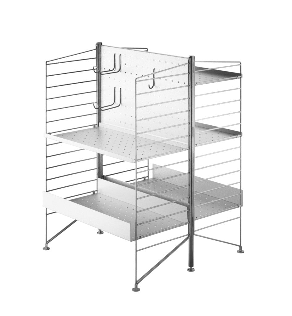 Étagère autoportante galvanisée pour l&
