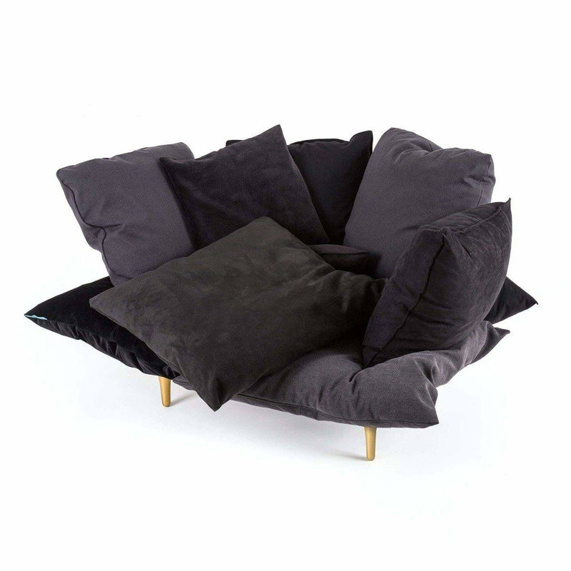 Fauteuil Comfy Armchair Charcoal Grey de Marcantonio - Seletti-The Woods Gallery