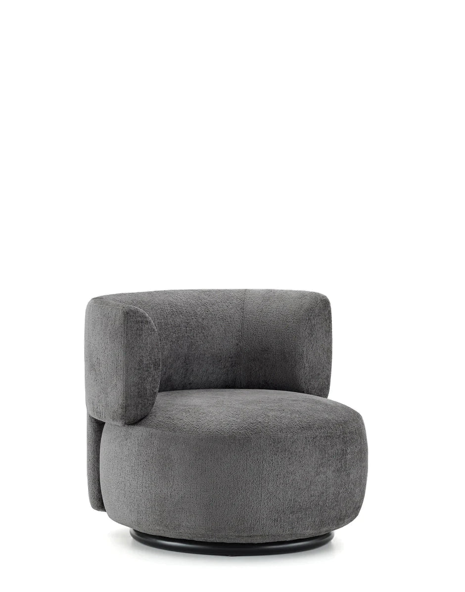 Fauteuil K-Wait tissu chenille de Rodolfo Dordoni - Kartell-Bordeaux-The Woods Gallery