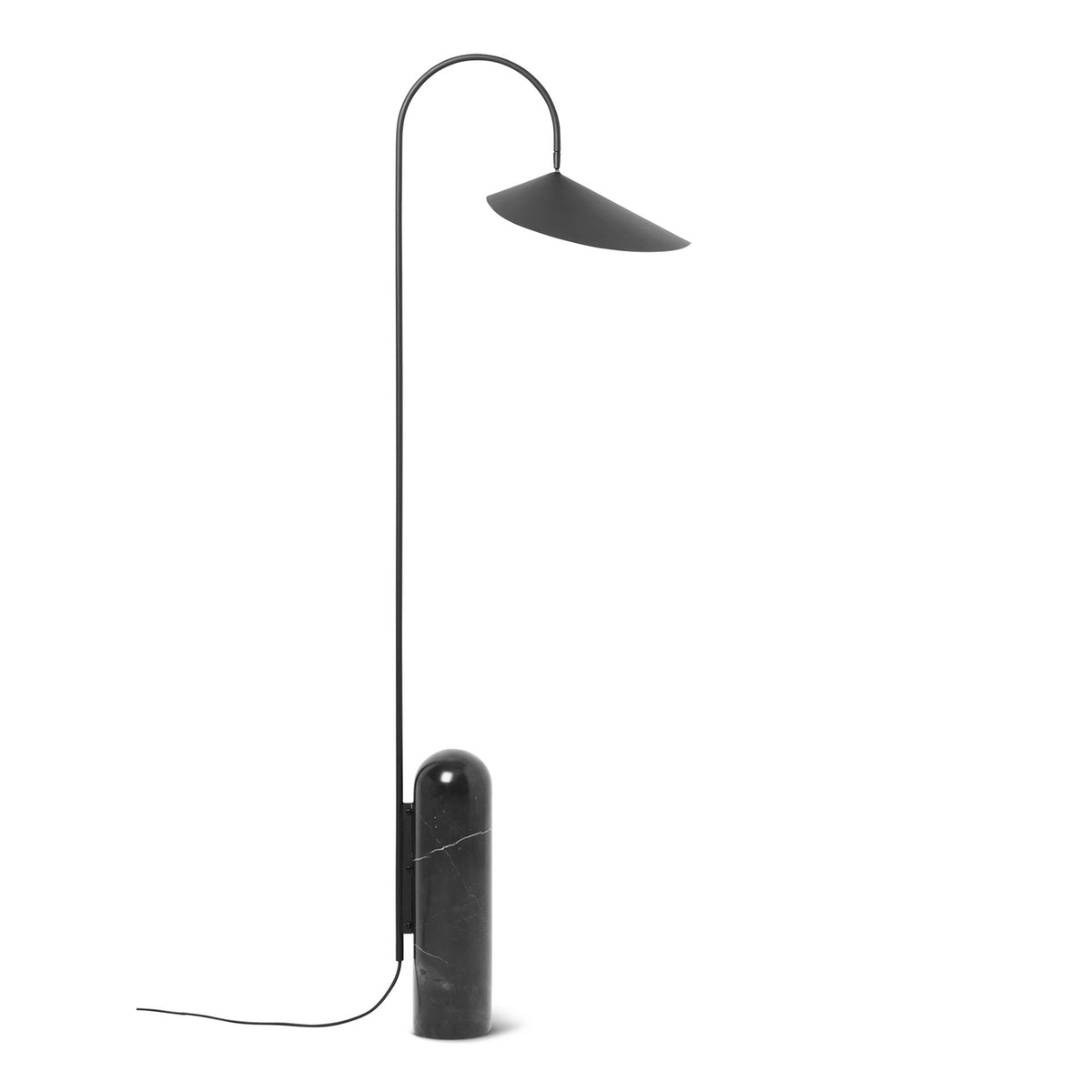 Lampadaire Arum - Ferm Living-Noir-The Woods Gallery